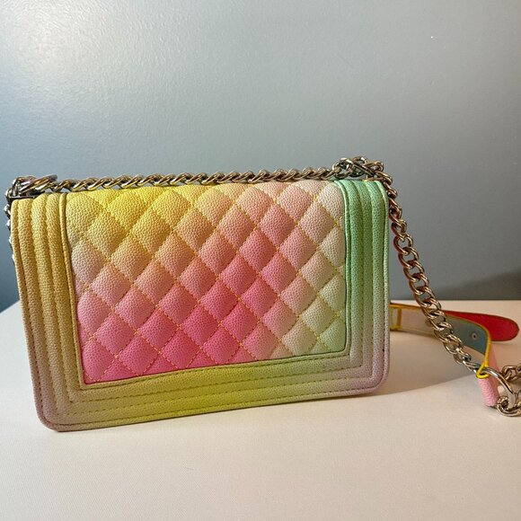 Fashion Rainbow Quilted Shoulder Bag - Picture 8 of 8